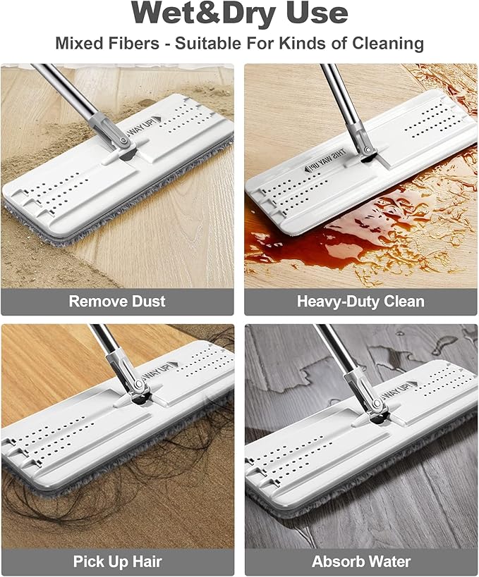 JOYMOOP White Flat Mop & Bucket