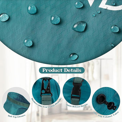 Travel Laundry Bag, Vacuum Compression Dirty Clothes Travel Bag, Waterproof
