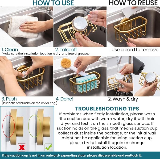 TAILI Sponge Holder for Kitchen Sink