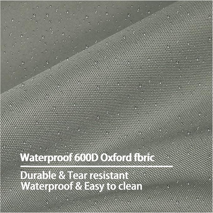 Dog Bed Cover,Waterproof Tough Plastic DIY Pet Bed Cover,Non Stick Hair Easy to Clean Rectangular Fillable Dog Bed Covers with Zipper(Greyish Green,44" L x 32" W x 4" Th,Cover Only)