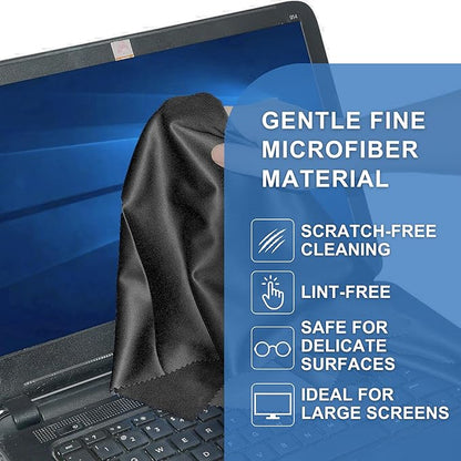 Eco-Fused Large Microfiber Cleaning Cloths