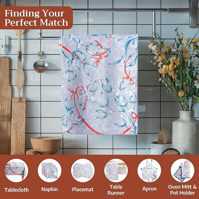 Maison d' Hermine Kitchen Towels Set of 3 100% Cotton 20" x 27.5" Reusable