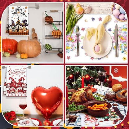 12 Pcs Seasonal Kitchen Towels Set