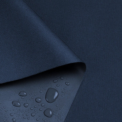 Waterproof Marine Canvas Fabric by The Yard 58"W 600D PVC Backing Water-Resistant Polyester Fabric Upholstery Material for Outdoor Indoor Marine Awning Tent Boat Furniture Cover DIY, 1 Yard Navy Blue