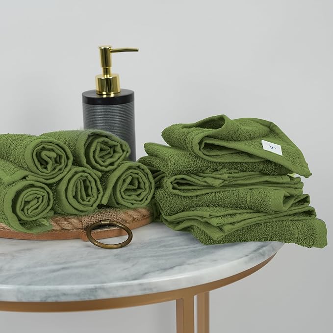 Tens Towels Pack of 60 Washcloths, 12 x 12 Inches, Lighter Weight, Quick to Dry