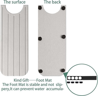 20inch x 4inch Kitchen Sink Faucet Mat, Water Absorbing Stone Faucet Splash