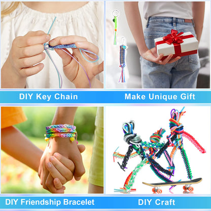 Karsspor Glitter/Laser/Normal Lanyard String Kit - 24 Rolls Gimp String, Plastic Lacing for DIY Bracelets, Key Chains, Pony Beads and Lanyards (788 Feet)