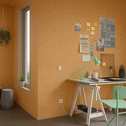 Pangda Multi-Purpose Cork Board Roll 12in x 10ft, 1/4" Thick Cork Roll for Bulletin Boards, Decorative Photo and Message Push Pin Displays Versatile for Home, School, and Office