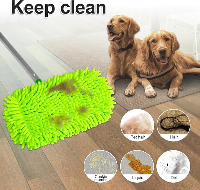 Reusable Mop Pads for Swiffer, Wet Dry Sweeping Mop Pad for Swiffer Sweeper Mop