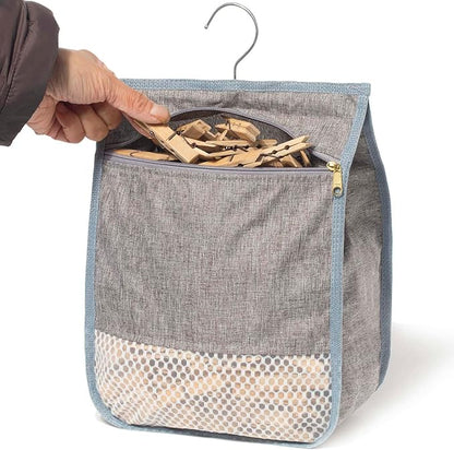 Laundry Clothespin Bag for Clothesline Outdoor, Clothes pin Bag