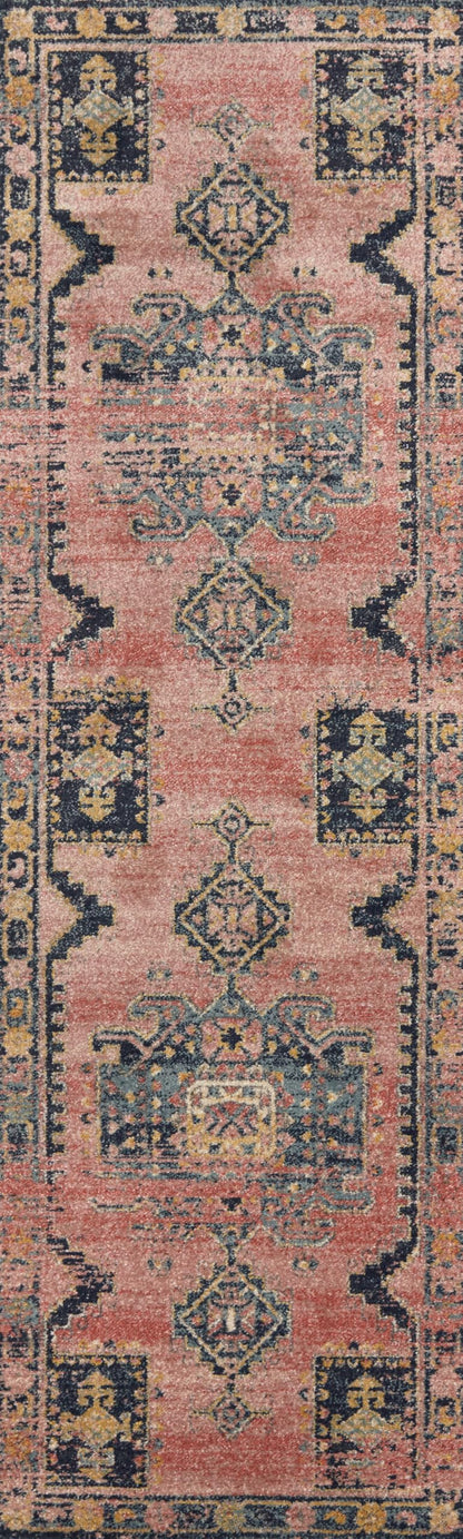 Loloi Jocelyn Collection JOC-06 Rose/Rose 6'-7" x 9'-7" .38" Thick Area Rug