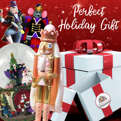 Nutcracker Ballet Gifts, Soldier Nutcracker Christmas Ornaments, Wooden Figure Decoration with Traditional White Uniform for Holiday Home Decor, Ideal Xmas Ornament, Large, 15 Inch