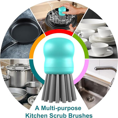 Mini Dish Brush for Cleaning Chicken Shredder, Palm Brush Dish Scrubber