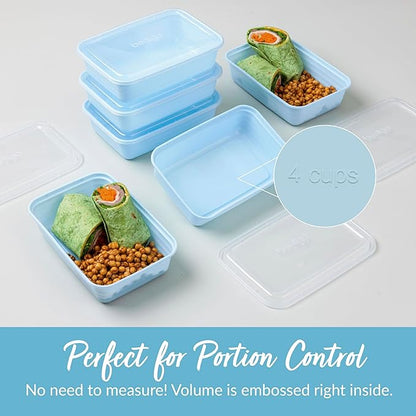 Bentgo Prep - 20-Piece 1-Compartment Reusable Meal Prep Containers