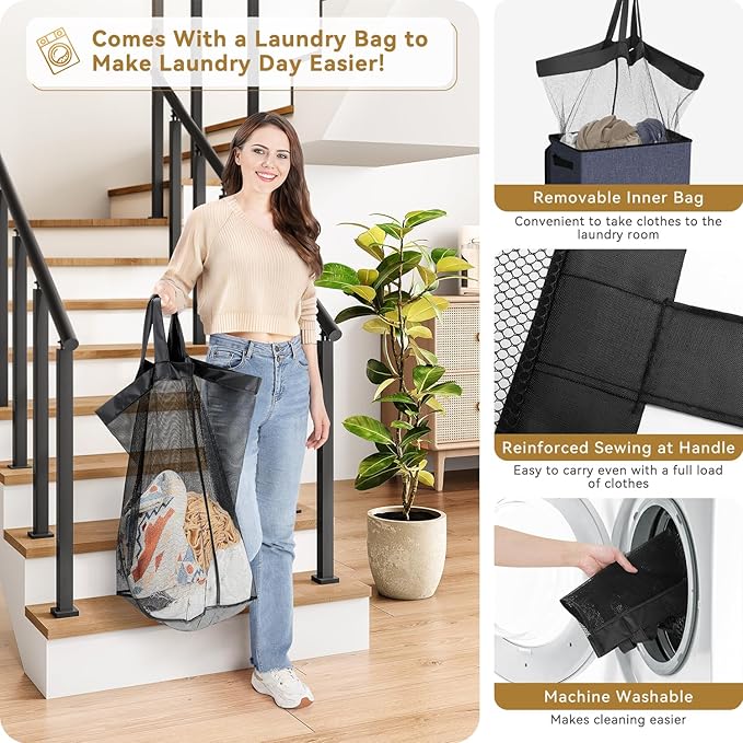 SOLEDI Slim Laundry Hamper