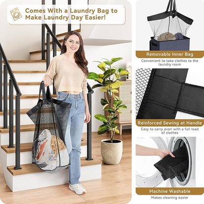 SOLEDI Slim Laundry Hamper