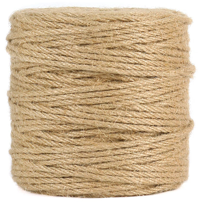 Vivifying 4mm Jute Twine, 328 Feet 4 Ply Natural Strong Brown Jute Rope for Garden Plants, Crafts, Hanging and Decoration