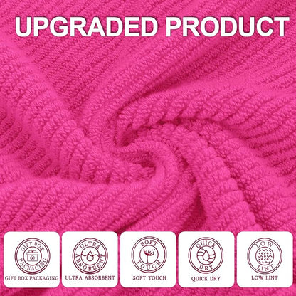 Hot Pink Bath Towels