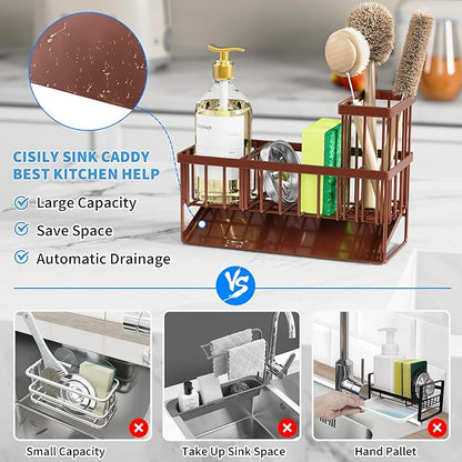 Cisily Kitchen Sink Caddy, Sponge Holder