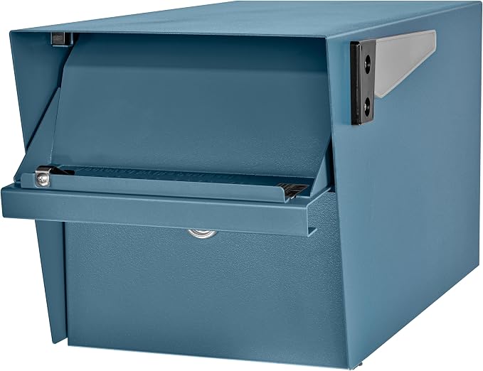 Mail Boss 7584 Mail Manager Curbside Locking Security Mailbox, Century Blue