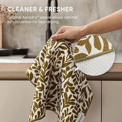 RECYCO Waffle Kitchen Towel Set of 2