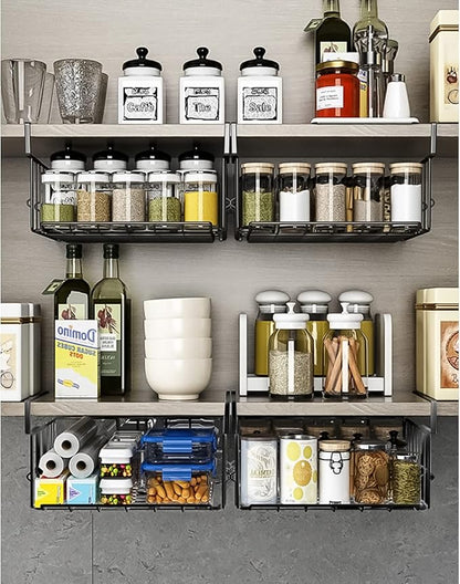 Under Shelf Basket Storage 2Pack