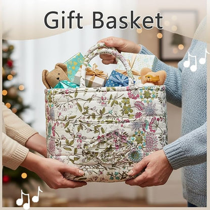 Quilted Fabric Storage Baskets