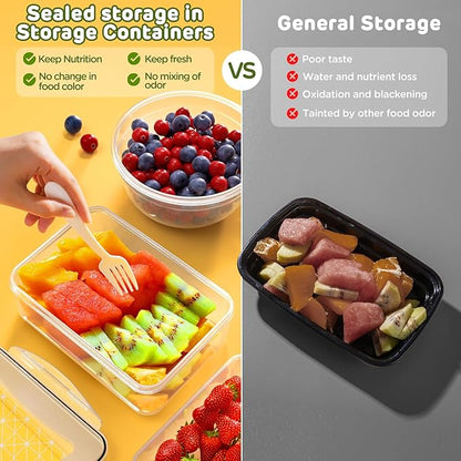 40 PCS Food Storage Containers