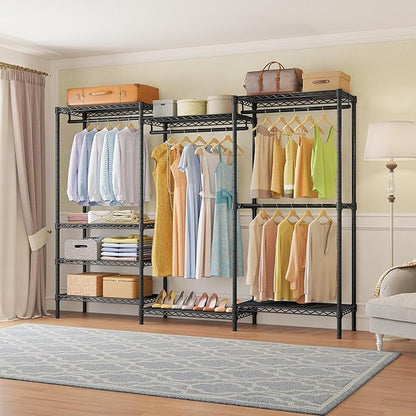 VIPEK V5 Plus Large Portable Closet Rack Freestanding Wardrobe Closet, 85.4" L