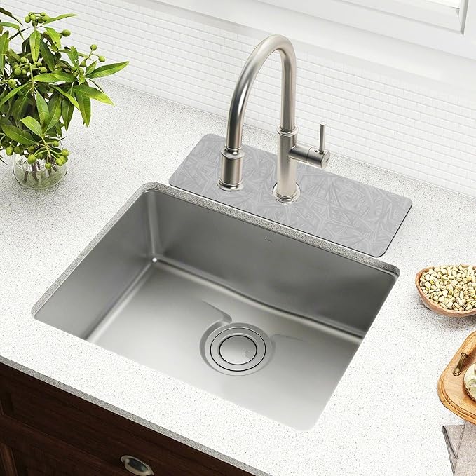 Kitchen Sink Splash Guard 2 PCS 30 Inch Sink Faucet Mat Splash Guard