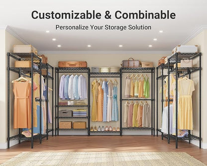VIPEK V5 Plus Large Portable Closet Rack Freestanding Wardrobe Closet, 85.4" L
