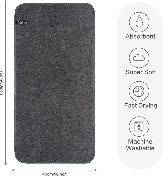 KinHwa Microfiber Hand Towel Ultra Soft Large Hand Towels