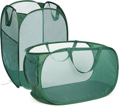 2 Pcs Durable Collapsible Laundry Baskets
