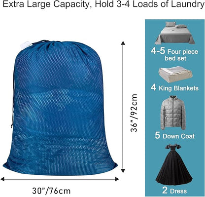 Polecasa Heavy Duty Extra Large Mesh Laundry Bags