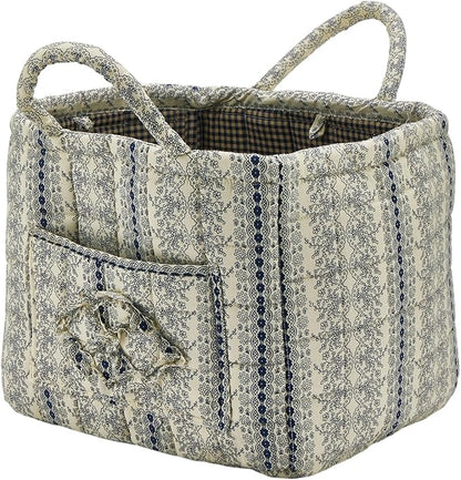 Quilted Fabric Storage Basket