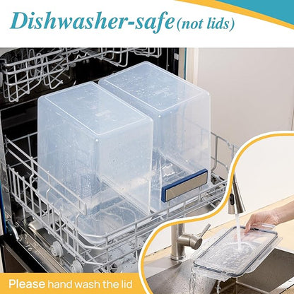 Vtopmart 9.5L 2 Pack Extra Large Flour Sugar Storage Containers