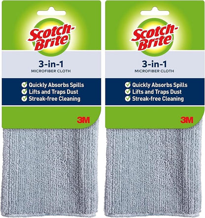 Scotch-Brite 3-in-1 Microfiber Kitchen Cloth