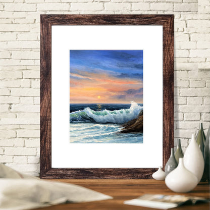LUCKYLIFE 16x20 Frames, Picture Frames for Wall, Display Pictures 11x14 with Mat or 16x20 without Mat, Pack of 2, Rustic Brown