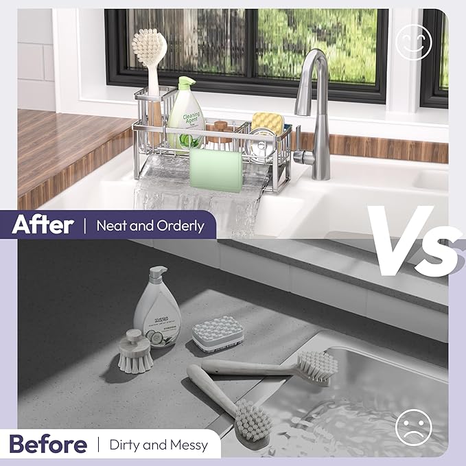 SWTYMIKI Sponge Holder for Kitchen Sink