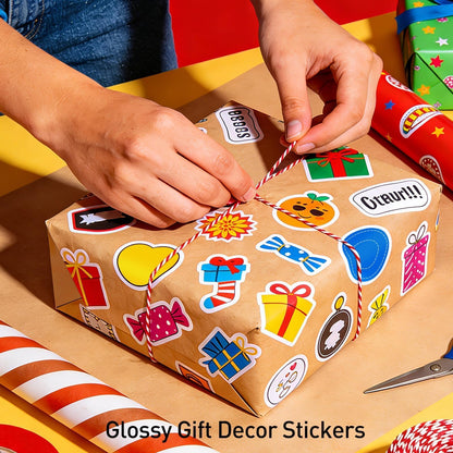 Weliu Glossy Sticker Paper for Inkjet & Laser Printer – 110 Sheets Bulk Pack, Waterproof Self-Adhesive Printable Vinyl Compatible with Cricut, Ideal for Business Labels & DIY Crafts (8.5"x11")
