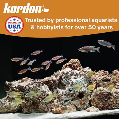 Kordon AmQuel Plus Aquarium Water Conditioner - Instantly Detoxifies Ammonia, Nitrite, Nitrate, and Chlorine Remover for Freshwater & Saltwater Aquariums, 16 Ounces