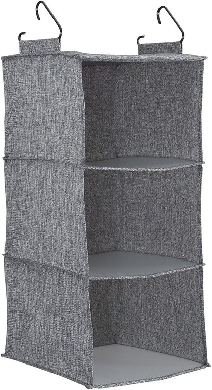 Household Essentials 3 Shelf Hanging Closet Organizer, Hanging Shelf