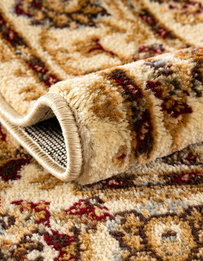 Unique Loom Voyage Collection Traditional Oriental Classic Intricate Design Area Rug (6' 0 x 9' 0 Rectangular, Ivory/Gold)