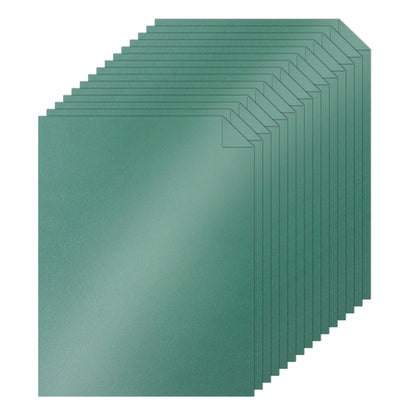 Silunkia 100 Sheets Christmas Green Shimmer Cardstock 8.5 x 11 Craft Paper, 75lb Premium Paper Card Stock for DIY Card Making, Greeting Cards, Invitations, Birthday Decorations