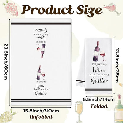 GROBRO7 Funny Wine Hand Towel