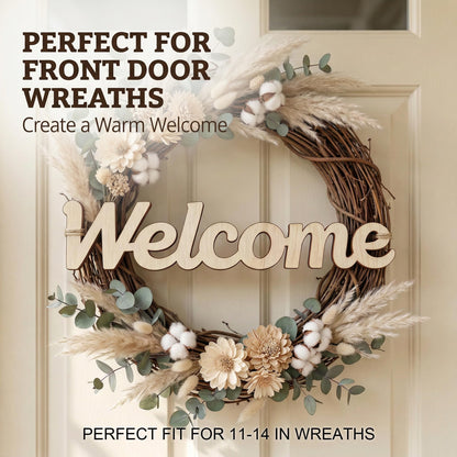 3 Pk 5mm Unfinished Wood Words Cutouts Hello Home Welcome Sign