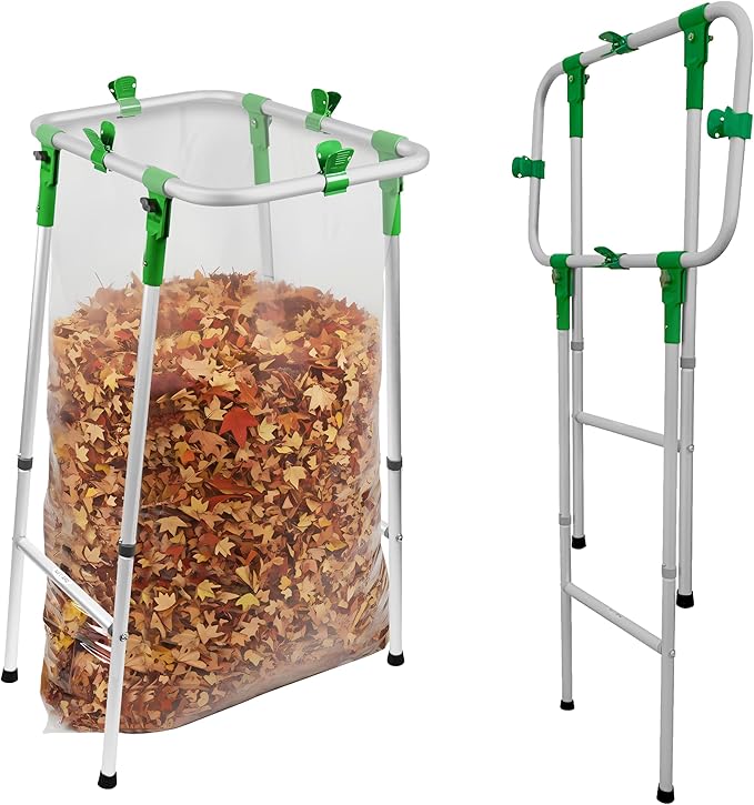 Adjustable & Foldable Leaf Bag Holder,