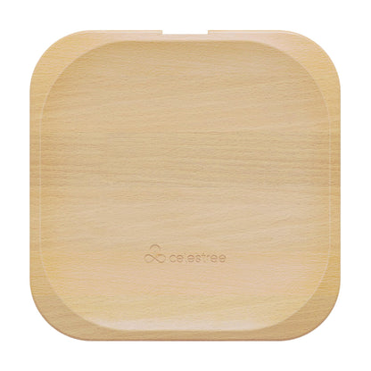Wood Napkin Holder for Table Wood Square Napkin Dispenser with Metal Cocktail Napkin Holder, Suitable for Kitchen, Restaurant, Bar, Office, Parties, Home Décor