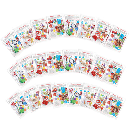 16Set Christmas Craft Kits Winter Popsicle Stick Snowflake DIY Sets Ornaments with Foam Stickers for Christmas Party Supplies Winter Holiday Activities Party Favors
