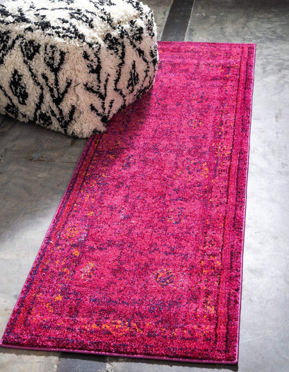 Unique Loom Medici Collection Vintage Botanical Traditional Red Runner Rug (2' 2 x 6' 7)